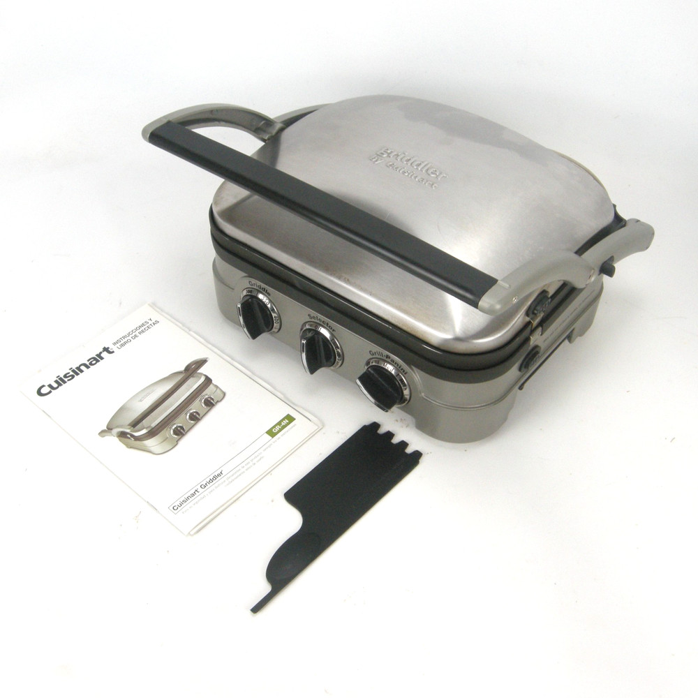 Cuisinart Griddler GR-4N Contact Grill Griddle Panini Press EUC