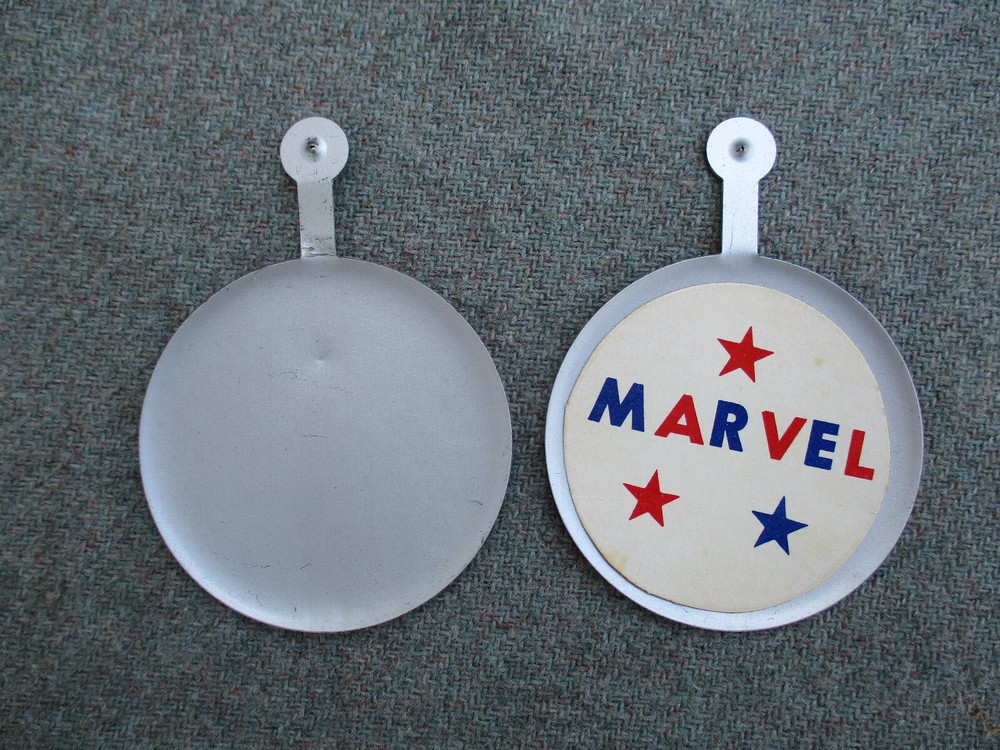 VINTAGE 1970s ? "I LIKE MARVEL" (COMICS?) METAL PIN BUTTON