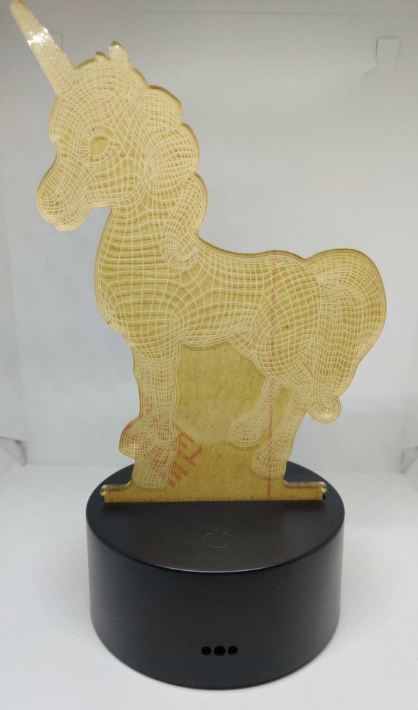 Creative 3D Visualization Lamp LED Light-kids Night Light-Unicorn-US Seller
