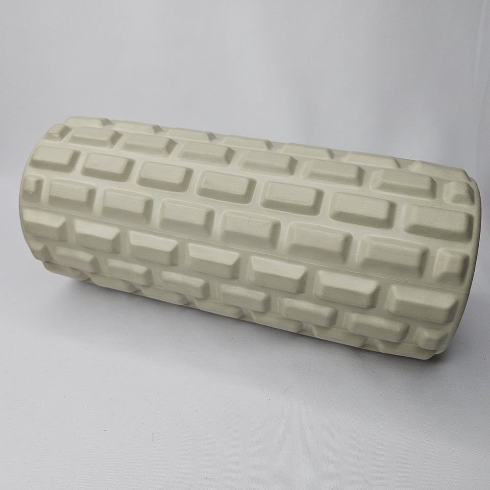 12" U.S. Army Massage Grid Foam Roller Solid Core Official Licensed 5.5" Beige