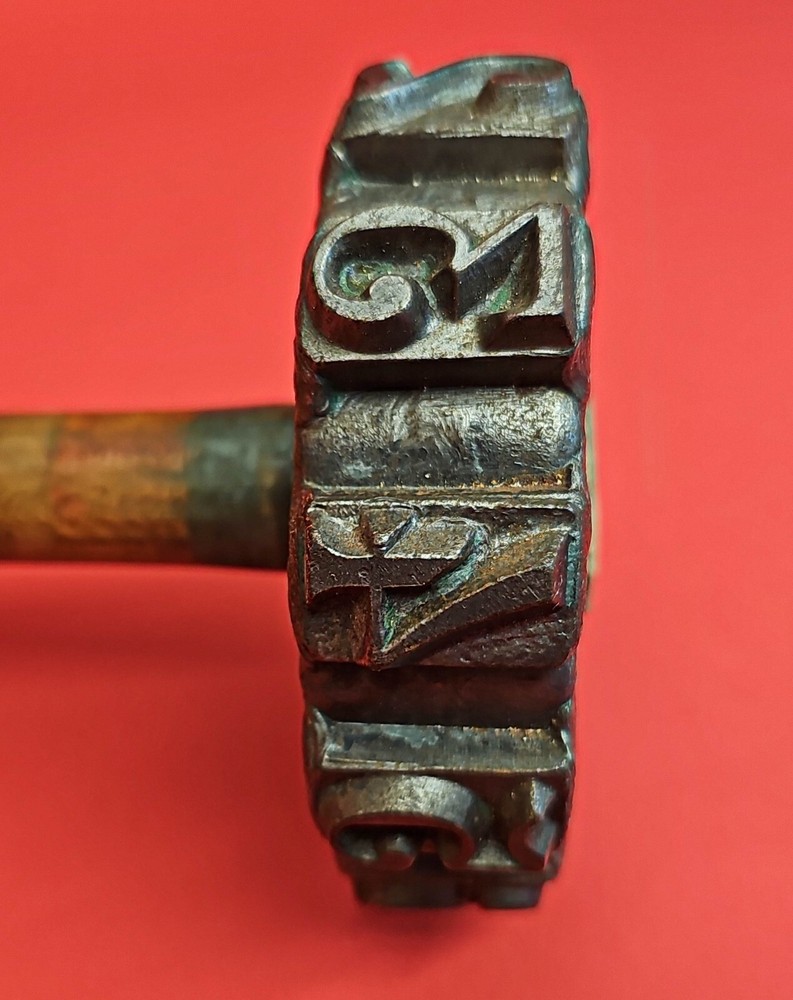 Antic Wood Log Marking Tool Hammer