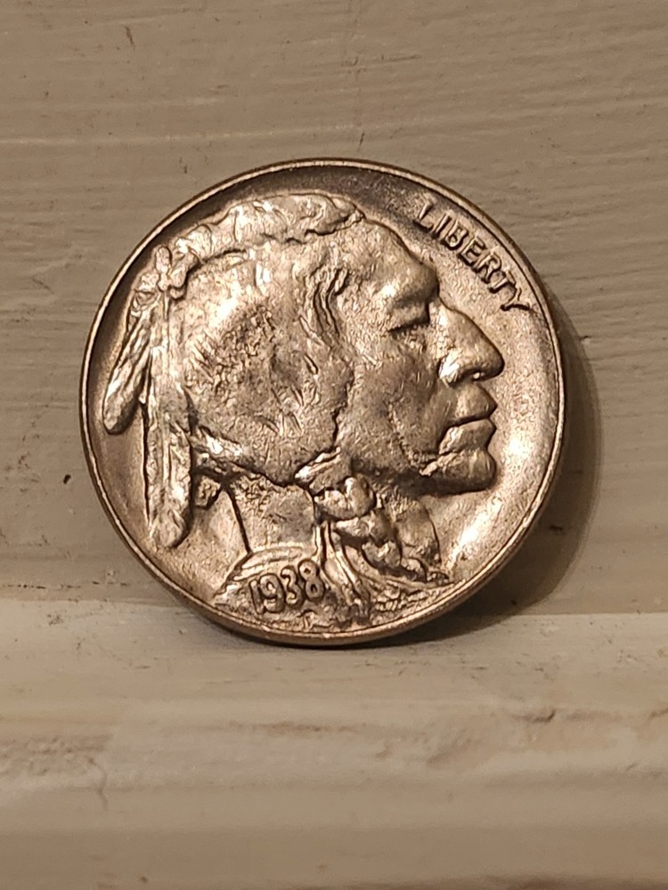 Beautiful 1938d Buffalo In High End MS UNC With Subtle Toning And Sharp Strike.