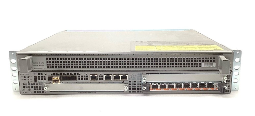 Cisco ASR1002 Chassis Dual AC Aggregation Services Router with rack arms