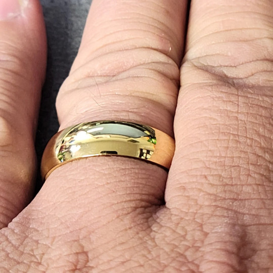 Men's Gold Promise Ring or Wedding Ring - 6mm
