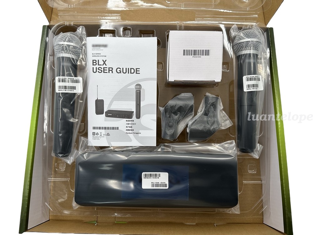 BLX288/PG58 Handheld Wireless Microphone System Come with2 Microphone
