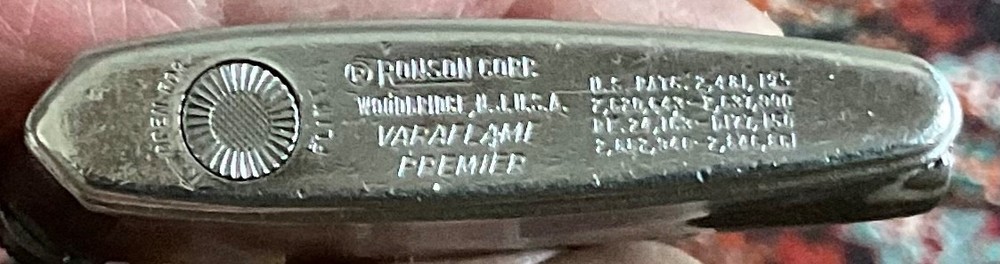 Vintage Ronson Chrome Premier Lighter / Tested / Working