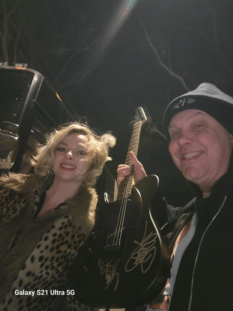 Samantha Fish And Tab Benoit Autographed Guitar