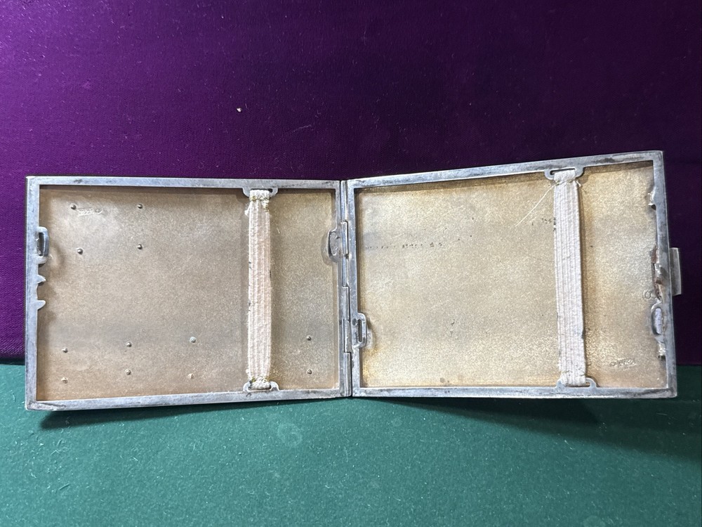 Cigarette Case Scandinavian SILVER .875 with Soviet Awards