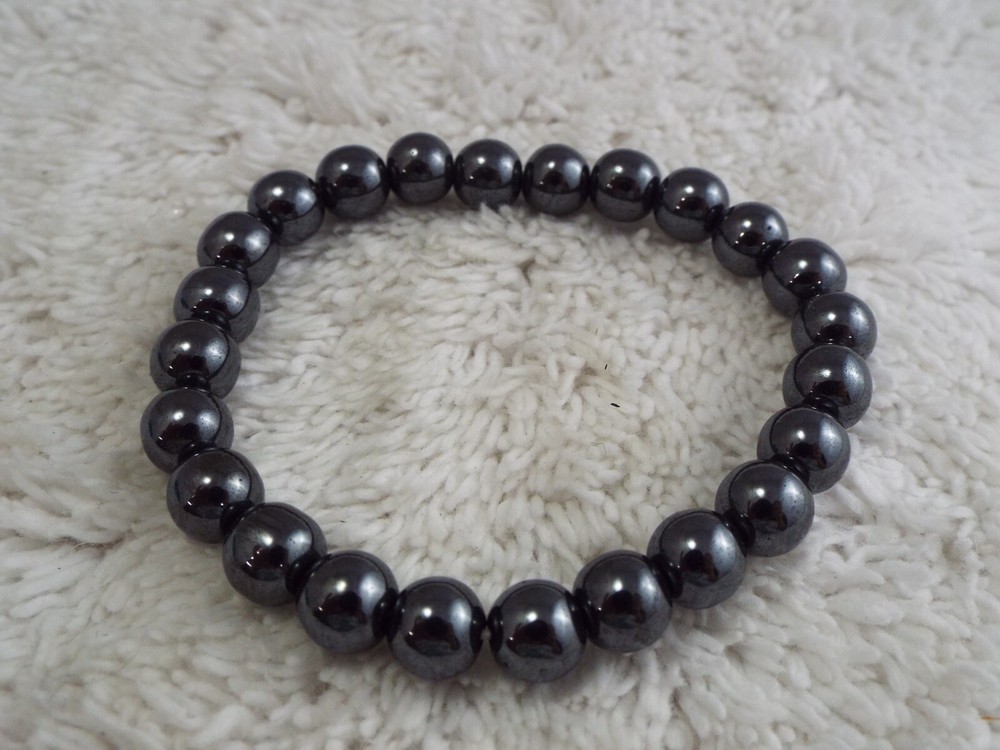 Hematite Bead Stretch Bracelet (A48)