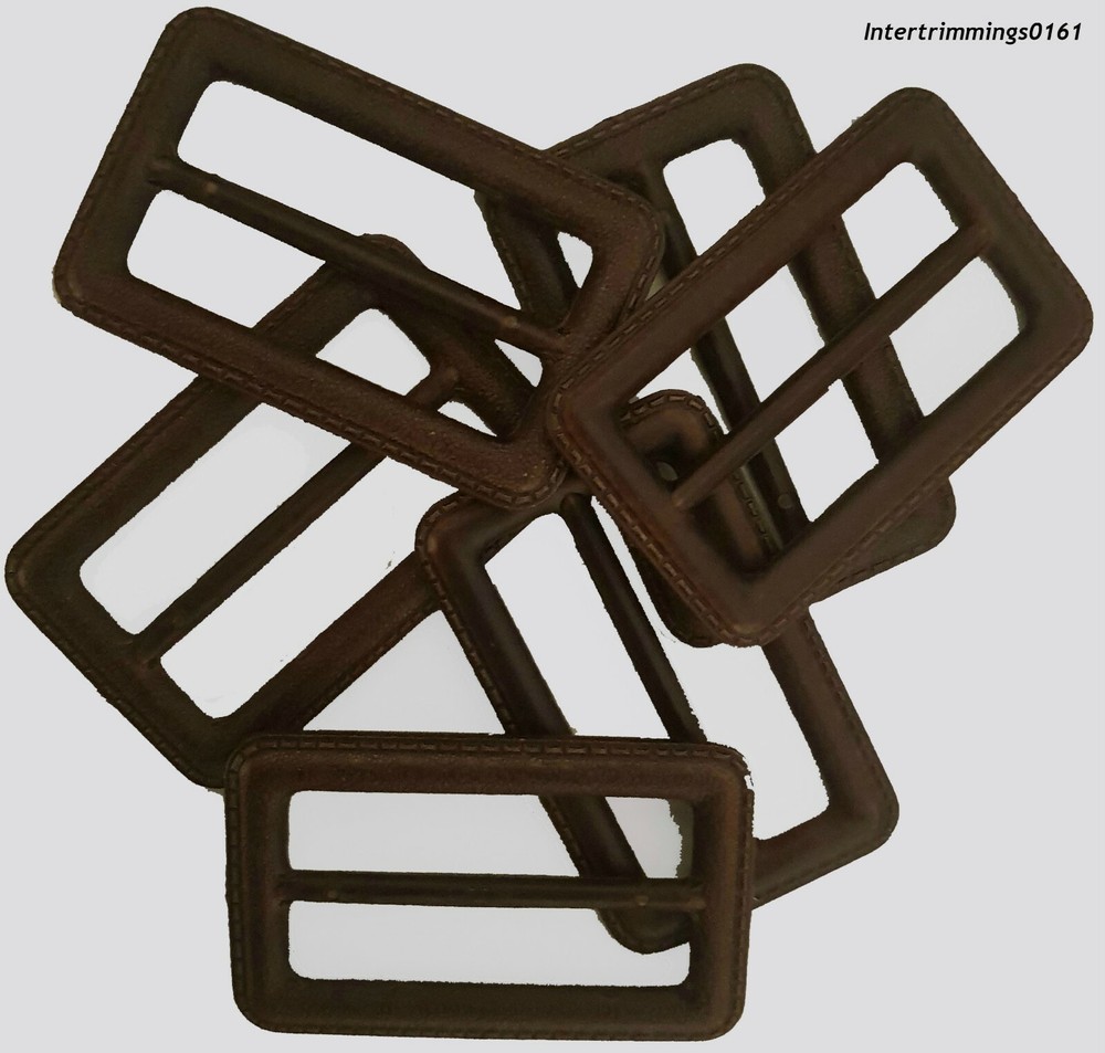 BROWN PLASTIC TRI-GLIDE BUCKLES, 50MM, ART 6990