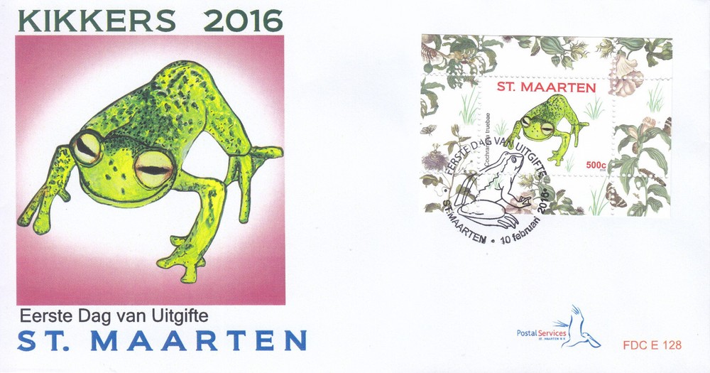 Sint Maarten Issue FDC 2016 (128) Frogs