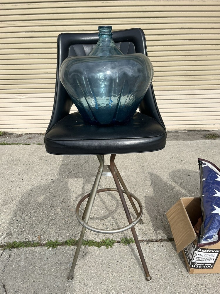 Unique Vintage Art Glass Bottle
