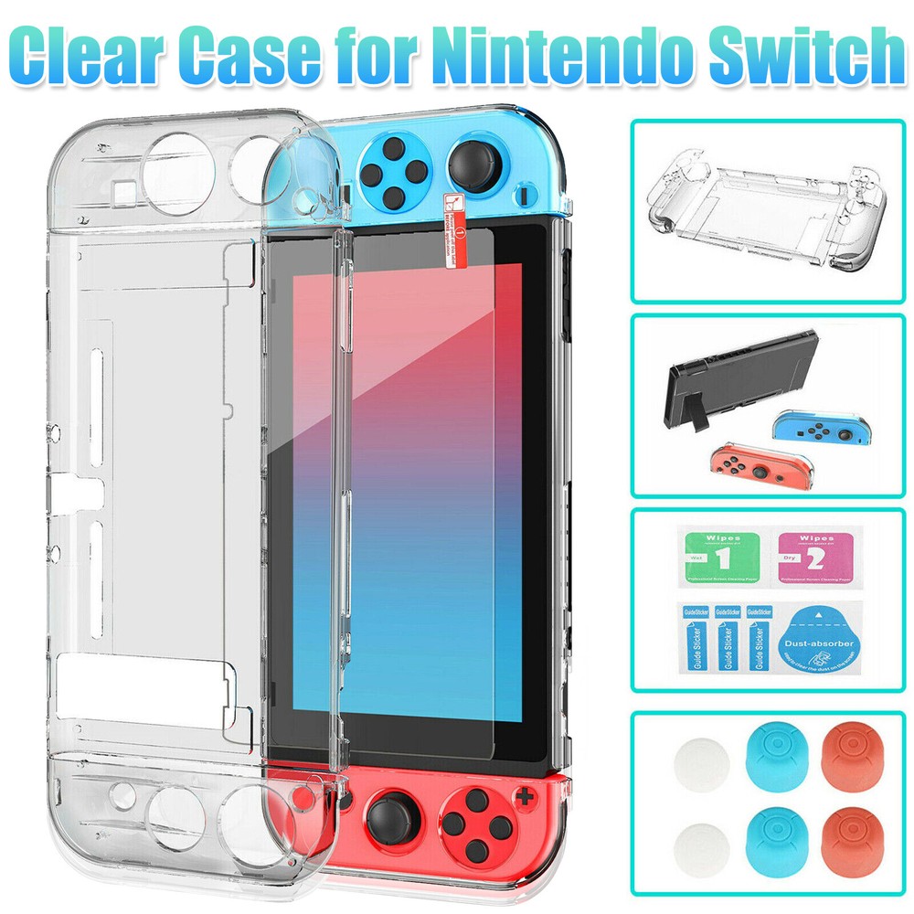 Clear Protective Hard Case Anti-Scratch Shell Cover for Nintendo Switch Console