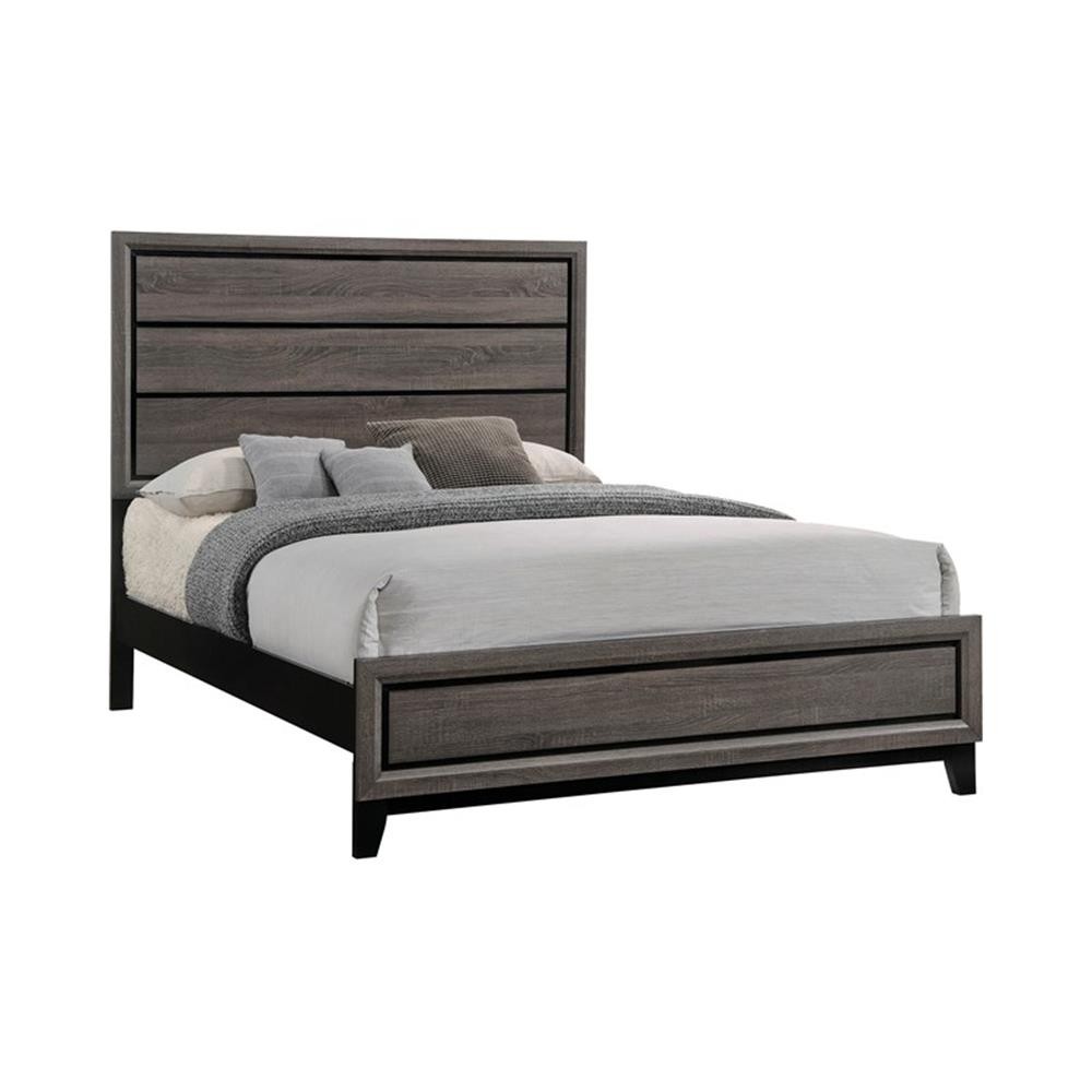 Watson 4-piece Full Bedroom Set Grey Oak