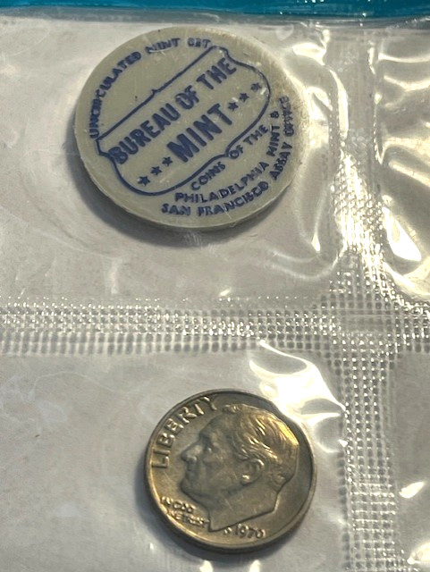 1970 P & S Uncirculated Mint Set/Blue Cello Pack Only #1210