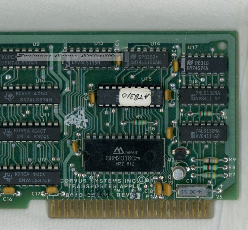 Vintage Corvus Transporter Board 8010-10969 B Untested, Visually Inspected