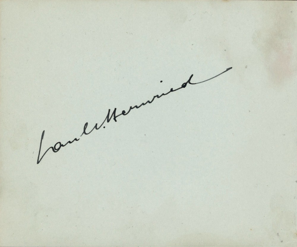 Vintage Paul Henreid Autograph