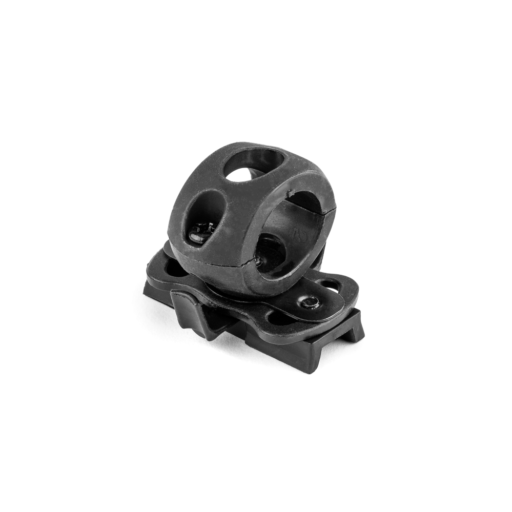 NEW Black 2 Pack Helmet Rail System Single Clamp Accessory Ring 3/4"