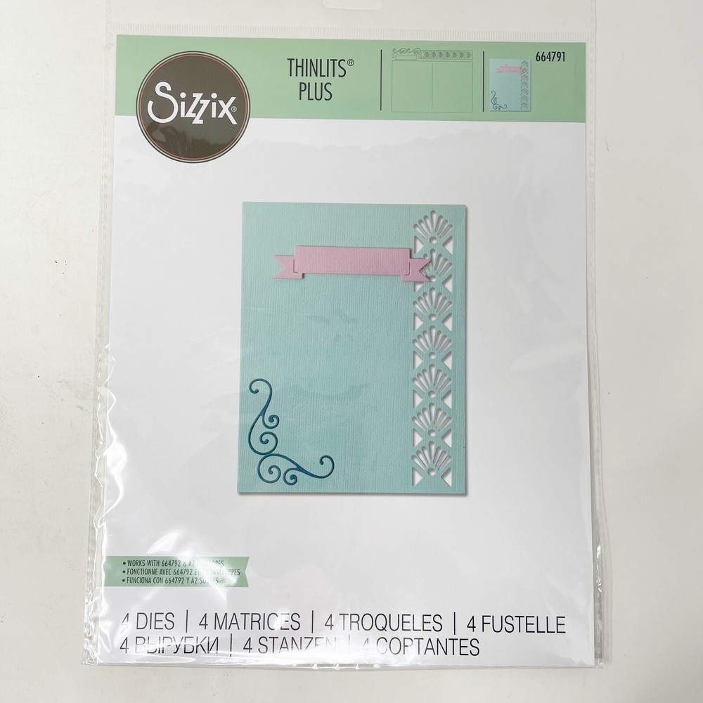 Sizzix Thinlits Cutting Dies Coral Wreath Beach Ocean Bundle & Oil Pastels NEW