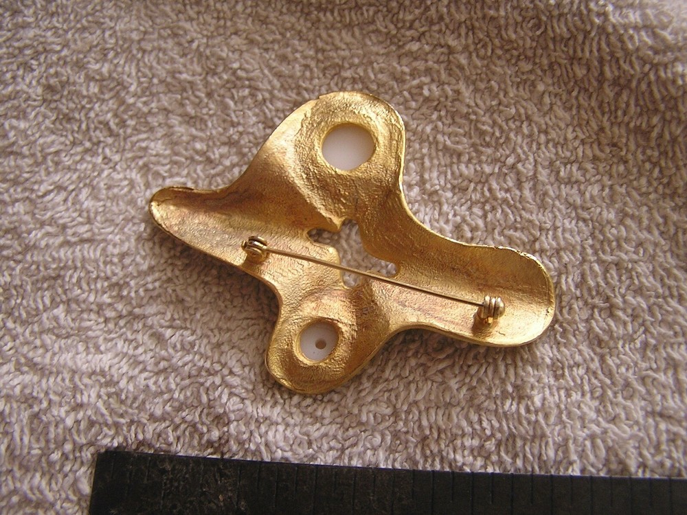 Vintage Modern Costume Cross Pin