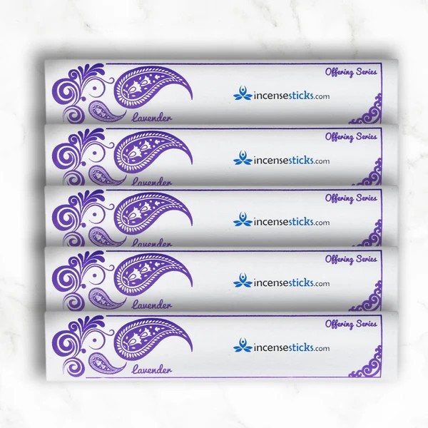Lavender Incense 10" 20 Sticks Pack: 5 Packs
