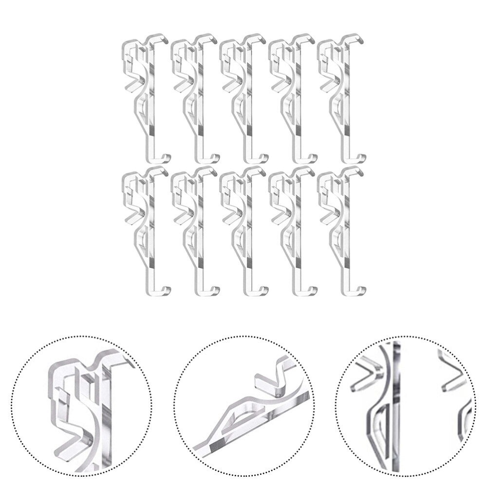 10pcs Replaceable Valance Clips Plastic Blind Clips Blind Clamps Blind Accessory