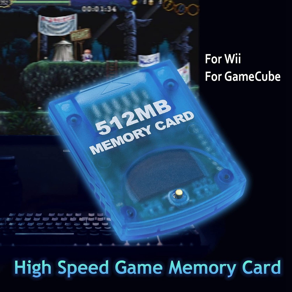 Mcbazel Gamecube Memory Cards,Memory Card Compatible with Blue 512MB