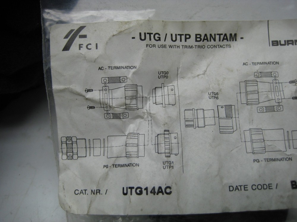 FCI UTG/UTP BANTAM CONNECTOR NSMP