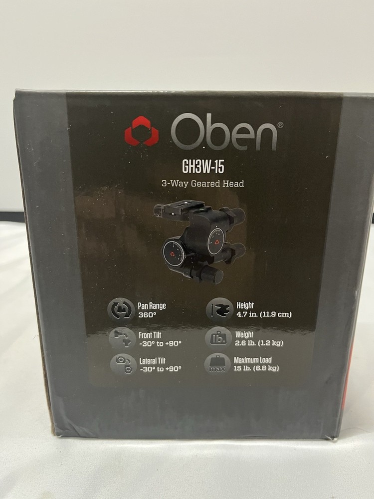 Three Way Geared Head Oben GR3W-15