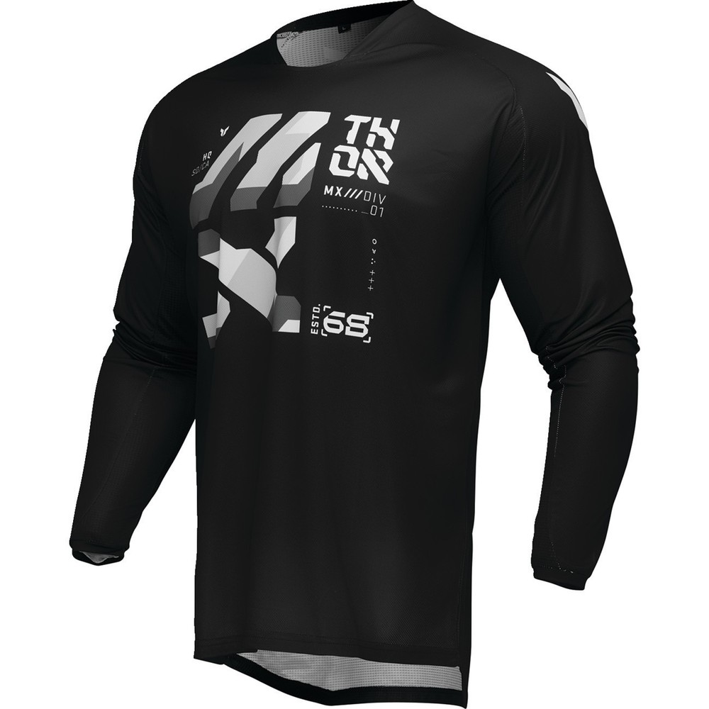 Thor LAUNCHMODE Brave Jersey, Black/Gray, Off-Road