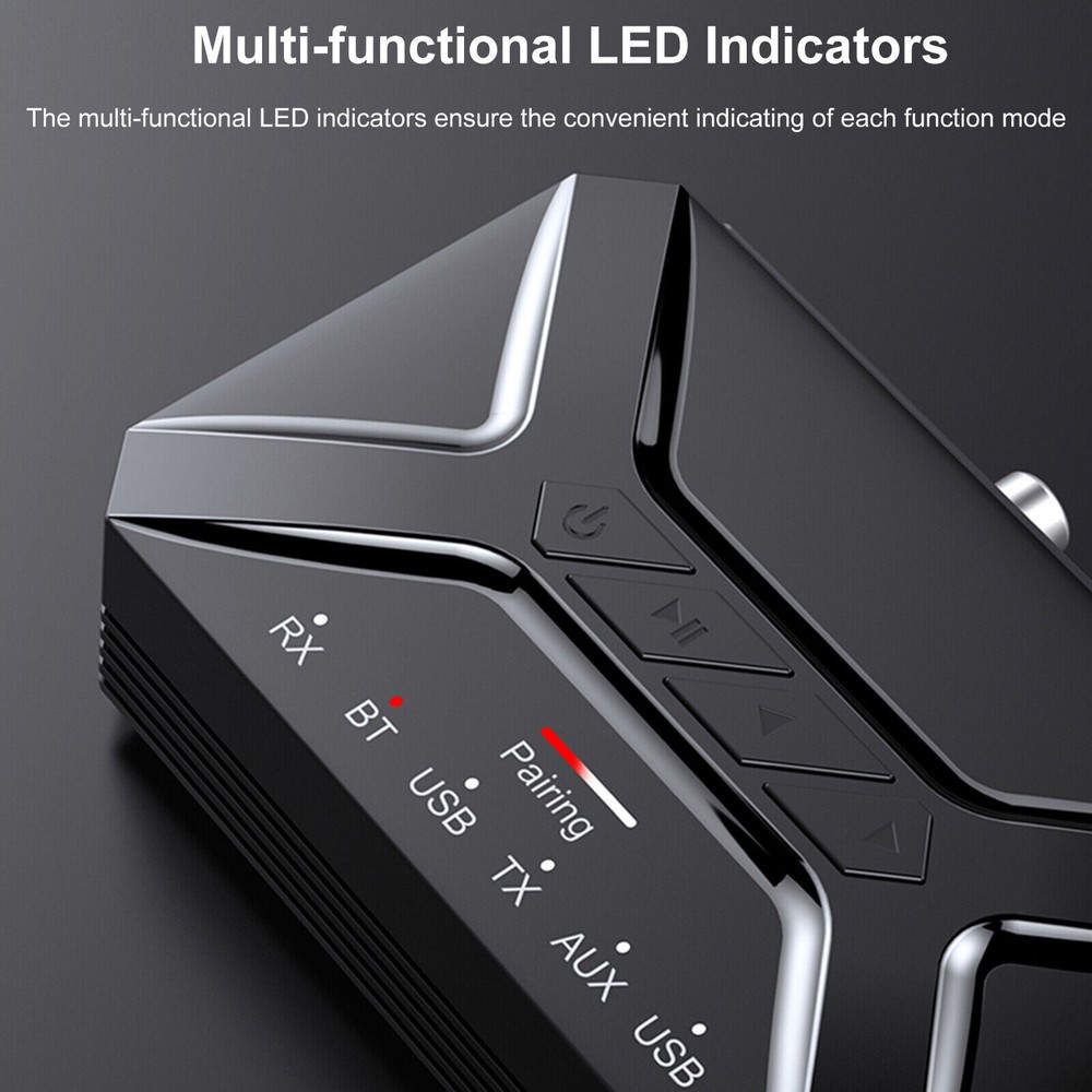 Portable Wireless Bluetooth Transceiver Long Range Bluetooth 5.0 Audio Adapter