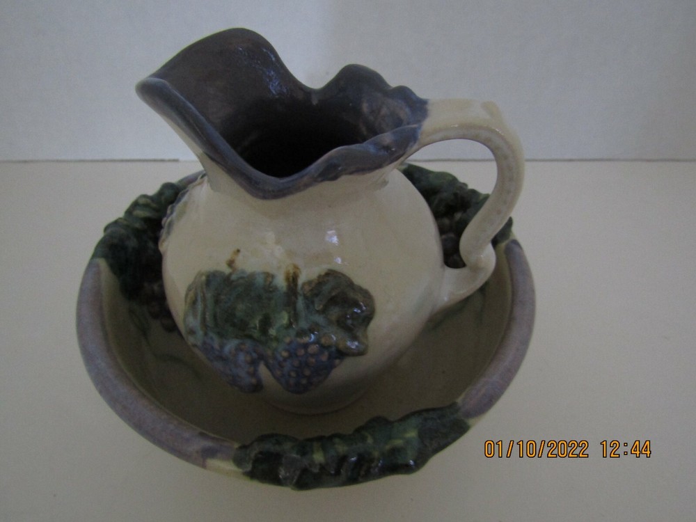 Pitcher and bowl, Quyle Kilns Pottery,