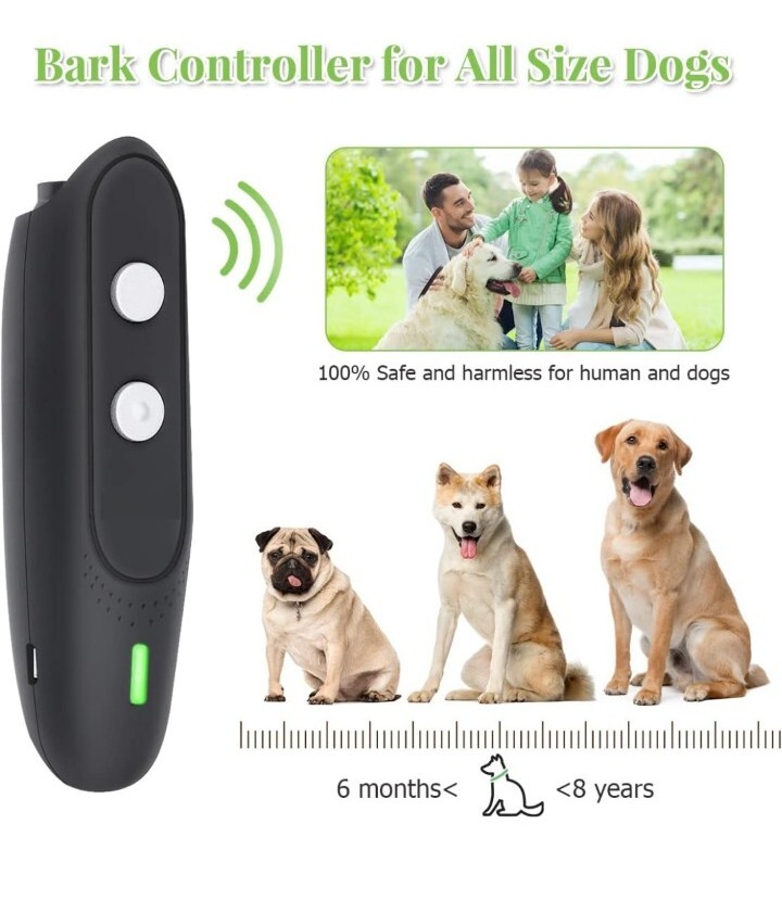 BKVESHI Bark Control Device Dog Behavior Training Tool Control Devices 3 Freq...