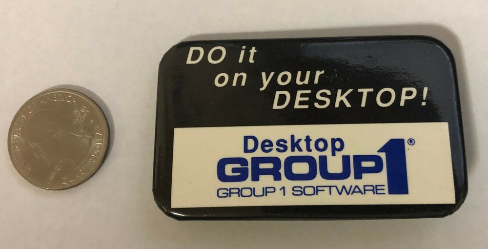 Do It On Your Desktop! Desktop Group 1 Software Advertising Button Pin
