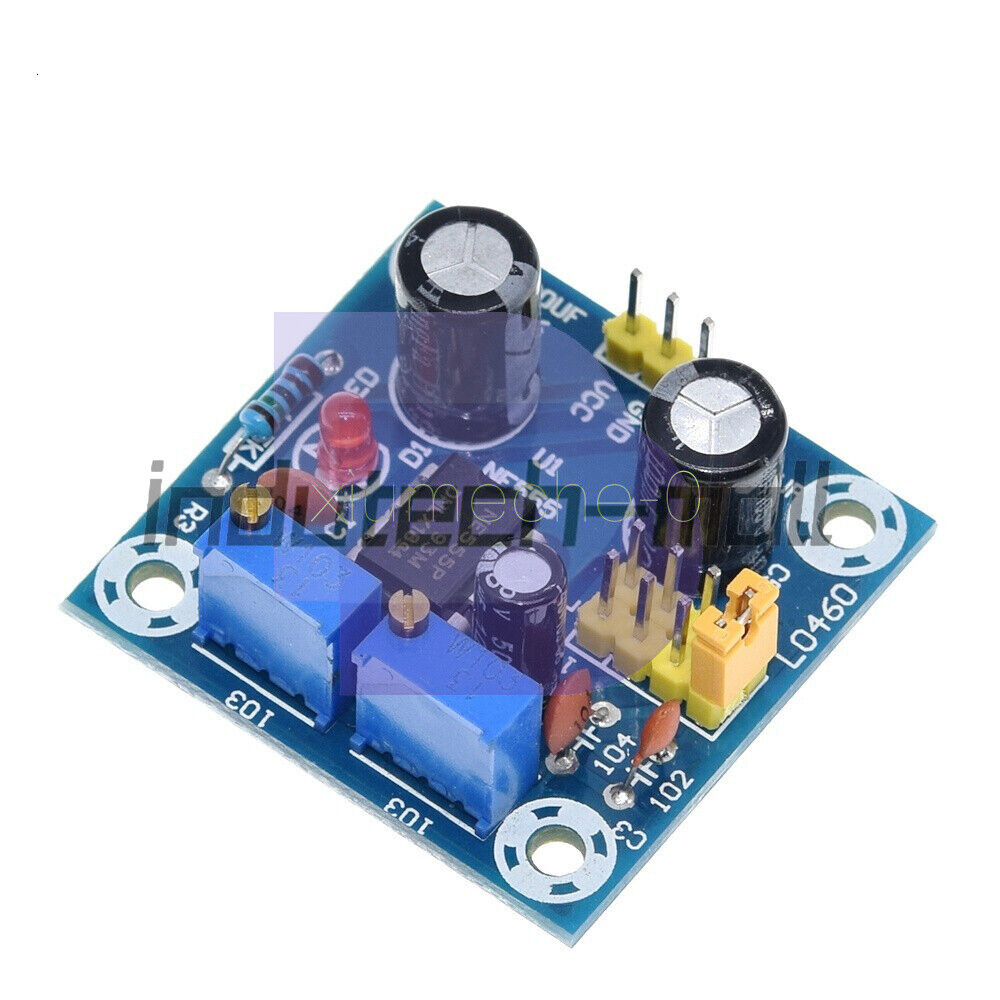 NE555 Duty Cycle and Frequency Adjustable Square Wave Module Board DIY Kit