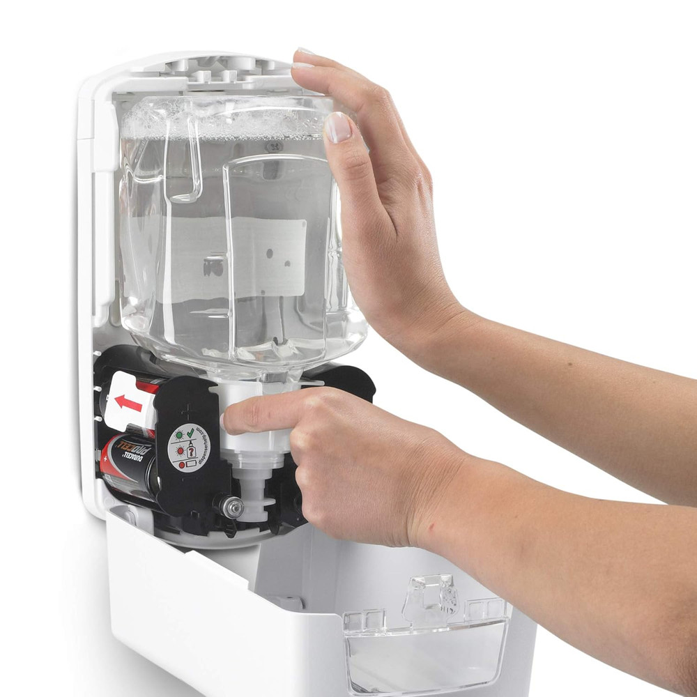 LTX-12 Touchless Foam Soap Dispenser & 1200ml Refill - White