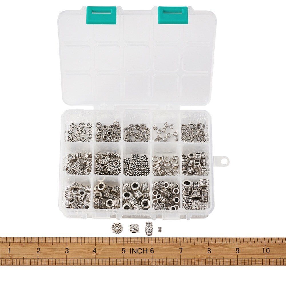 300 Piece Tibetan Style Alloy Dreadlock Beads Small and Medium Dreadlocks