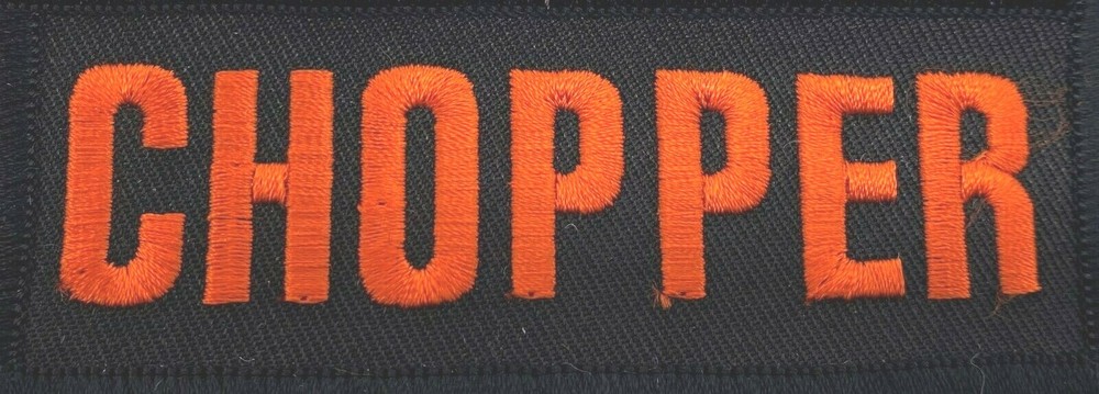 CHOPPER MOTORCYCLE VEST EMBROIDERED IRON ON PATCH I-12