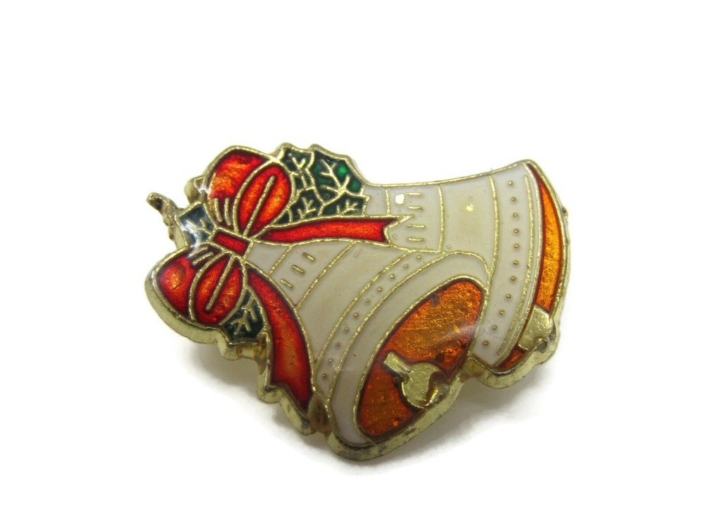 Christmas Bells Pin Vintage Fun Design