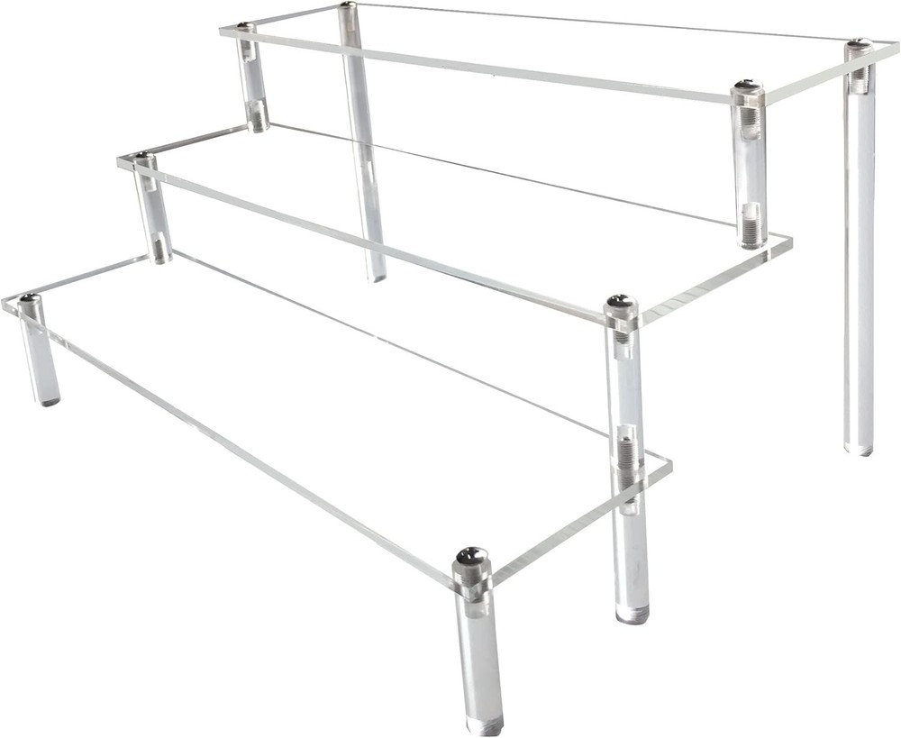 Acrylic Riser Clear Display Stand 3 Tier