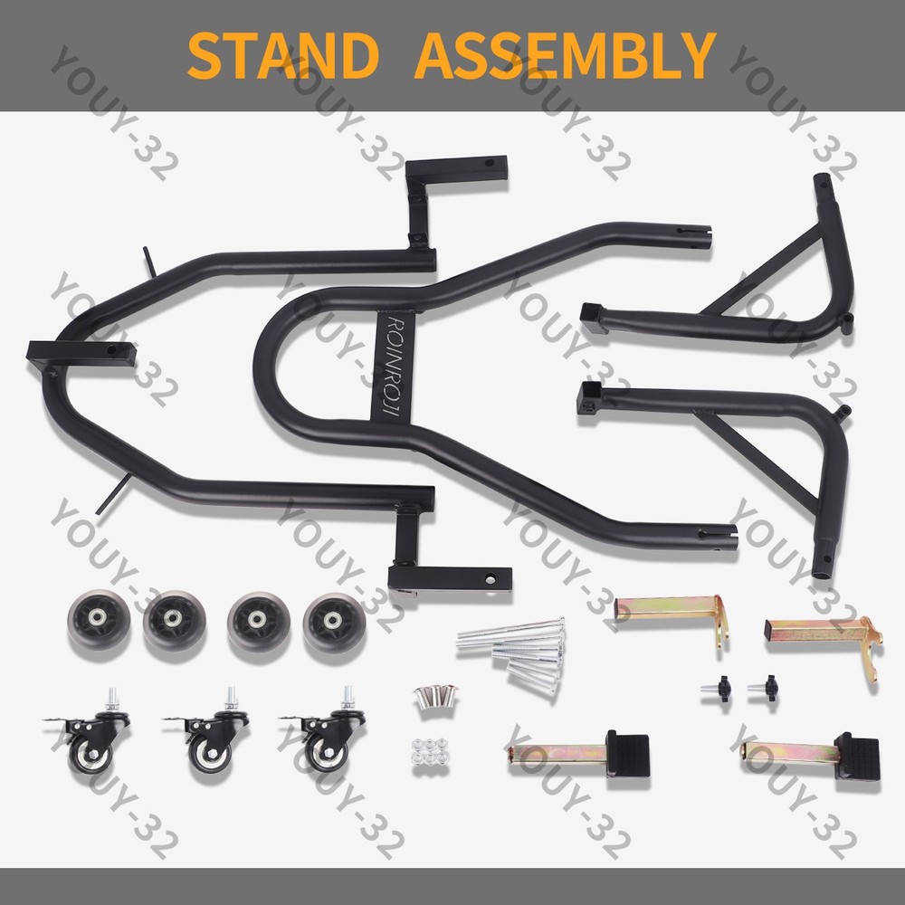 Universal 360° Motorcycle Stand Lift Paddock Wheel Fork Adjustable Dismantable