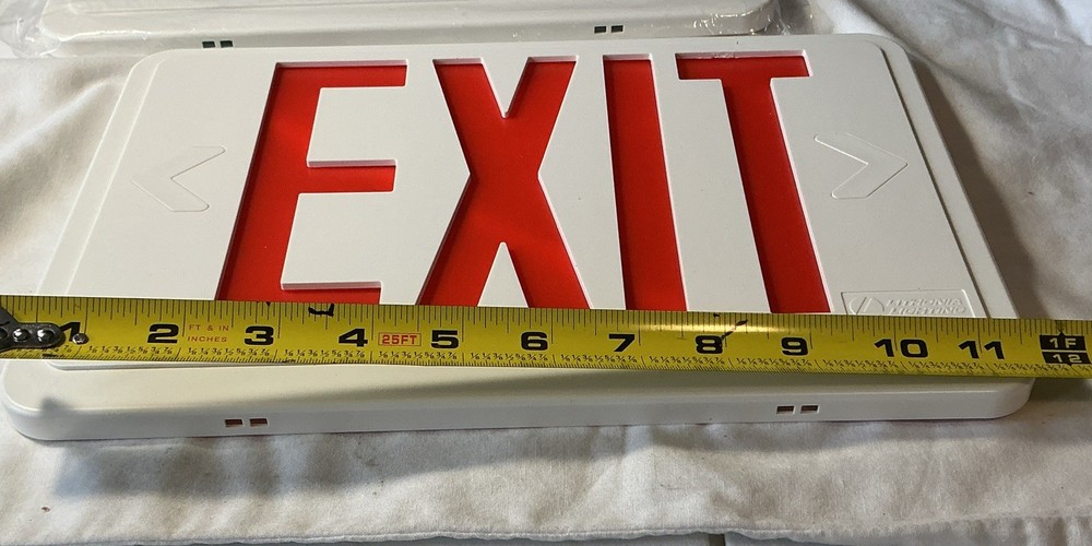 2 Lithonia EXIT Signs Hard Plastic Replacement Covers