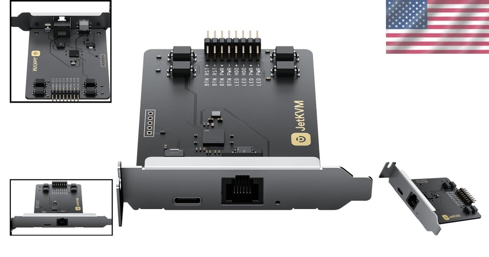 ATX Power Control Board for KVM Over - USB-C Connection, Dual Headers