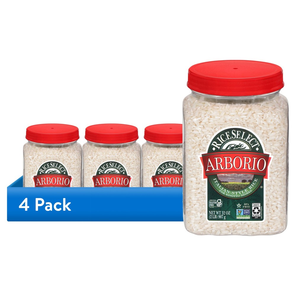 RiceSelect Arborio Rice, Italian-Style Rice for Risotto, 2 lb Jar