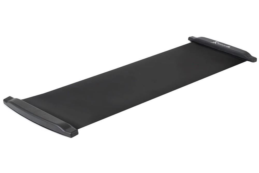 ProsourceFit Slide Board Mat Exercise 6' with End Stops, Booties, Carry case