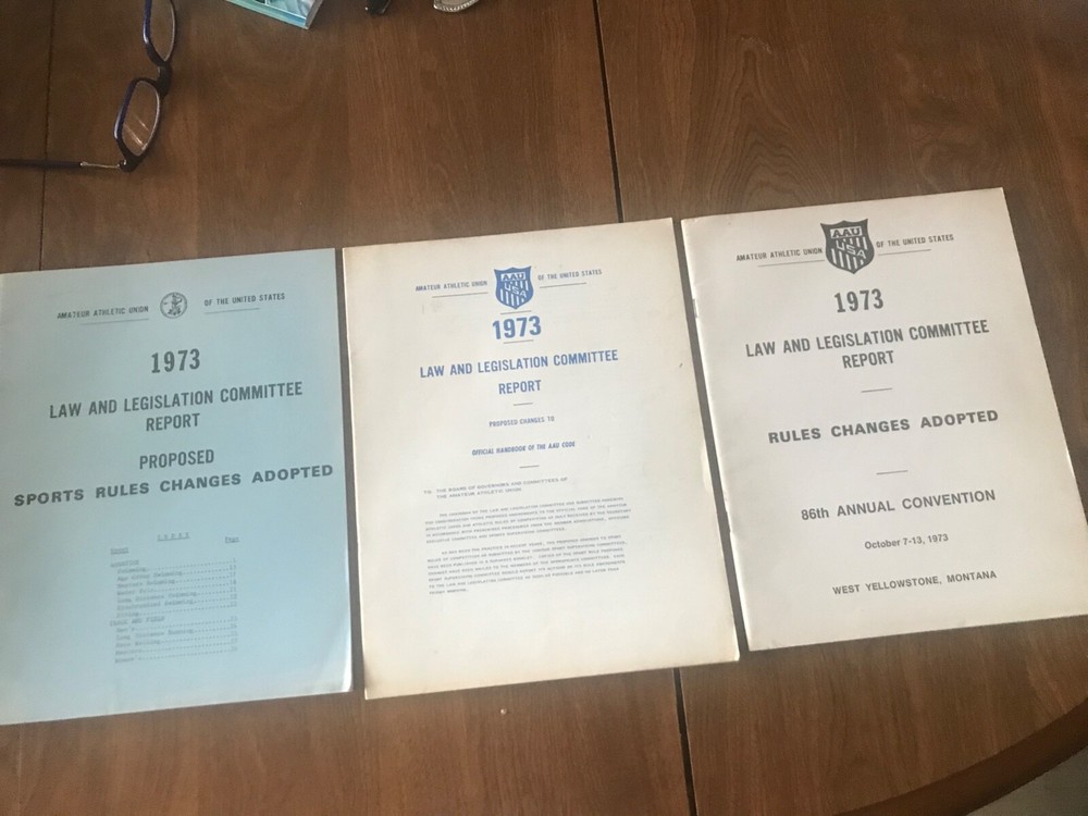 1973 AAU Reports &  Convention Reports