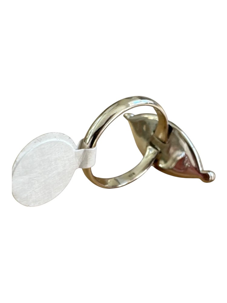 Kingman Turquoise Solid 925 Sterling Silver Ring 7.5