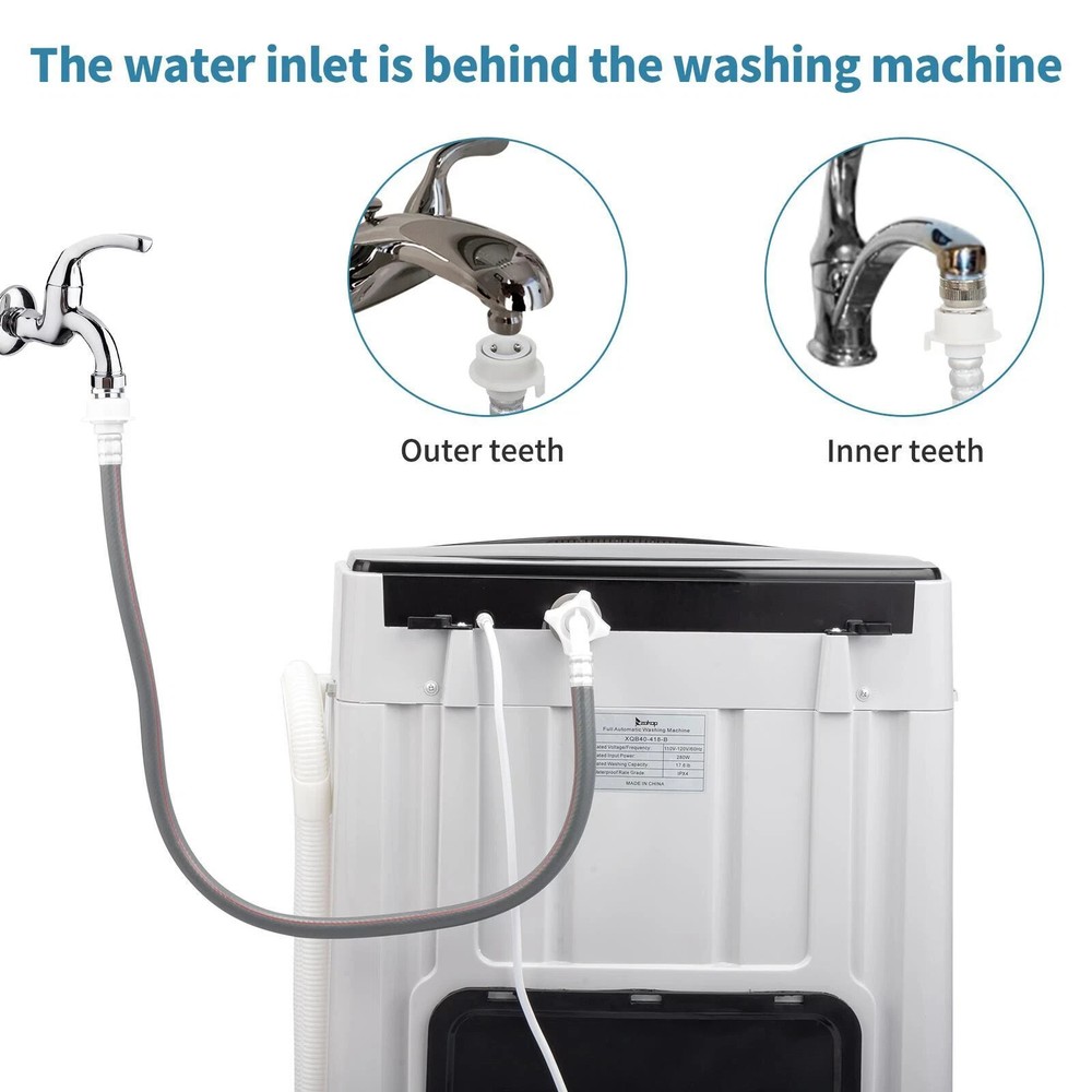 ZOKOP Full Automatic Washing Machine- 17.6lbs Capacity