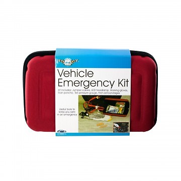 Vehicle Emergency Kit in Zippered Case - Don't leave home without one