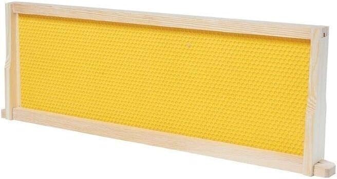 10 Pack Medium Beehive Frames and Wax Foundations Honey Bee Frames